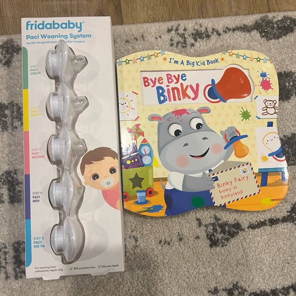 Paci Weaning System with Bye Bye Binky Book - White - Picture 1 of 5